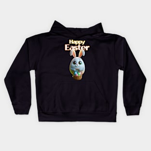Bunny Chick In Easter Day Kids Hoodie